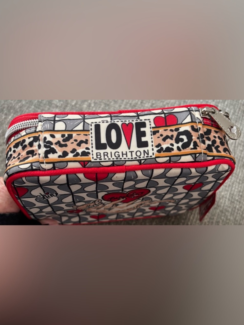 Rare Brighton x Tom Clancy Jewelry Box - Leopard Print Heart Case - NWT